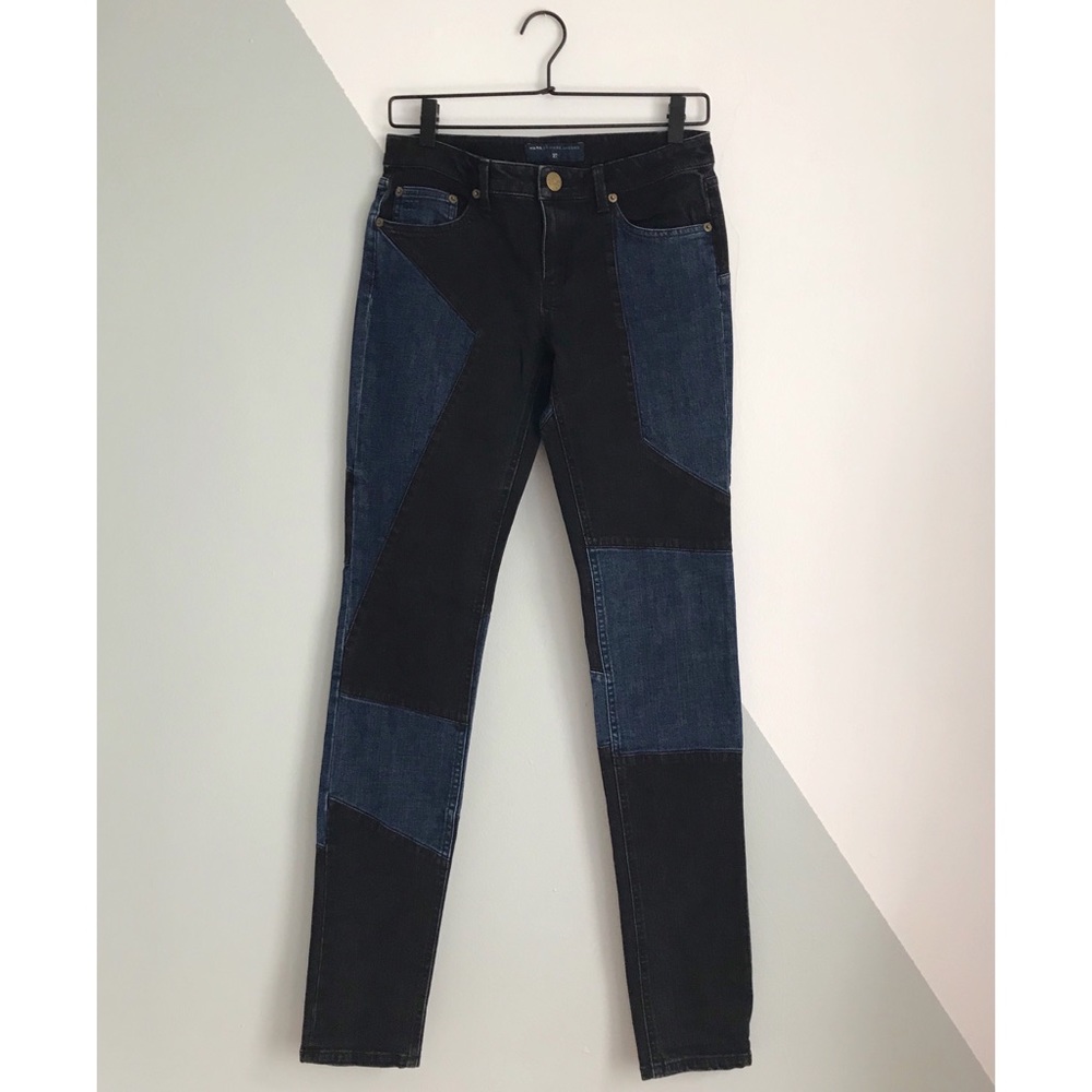 ⋒ Marc Jacobs Patchwork Denim Jeans — Size 27